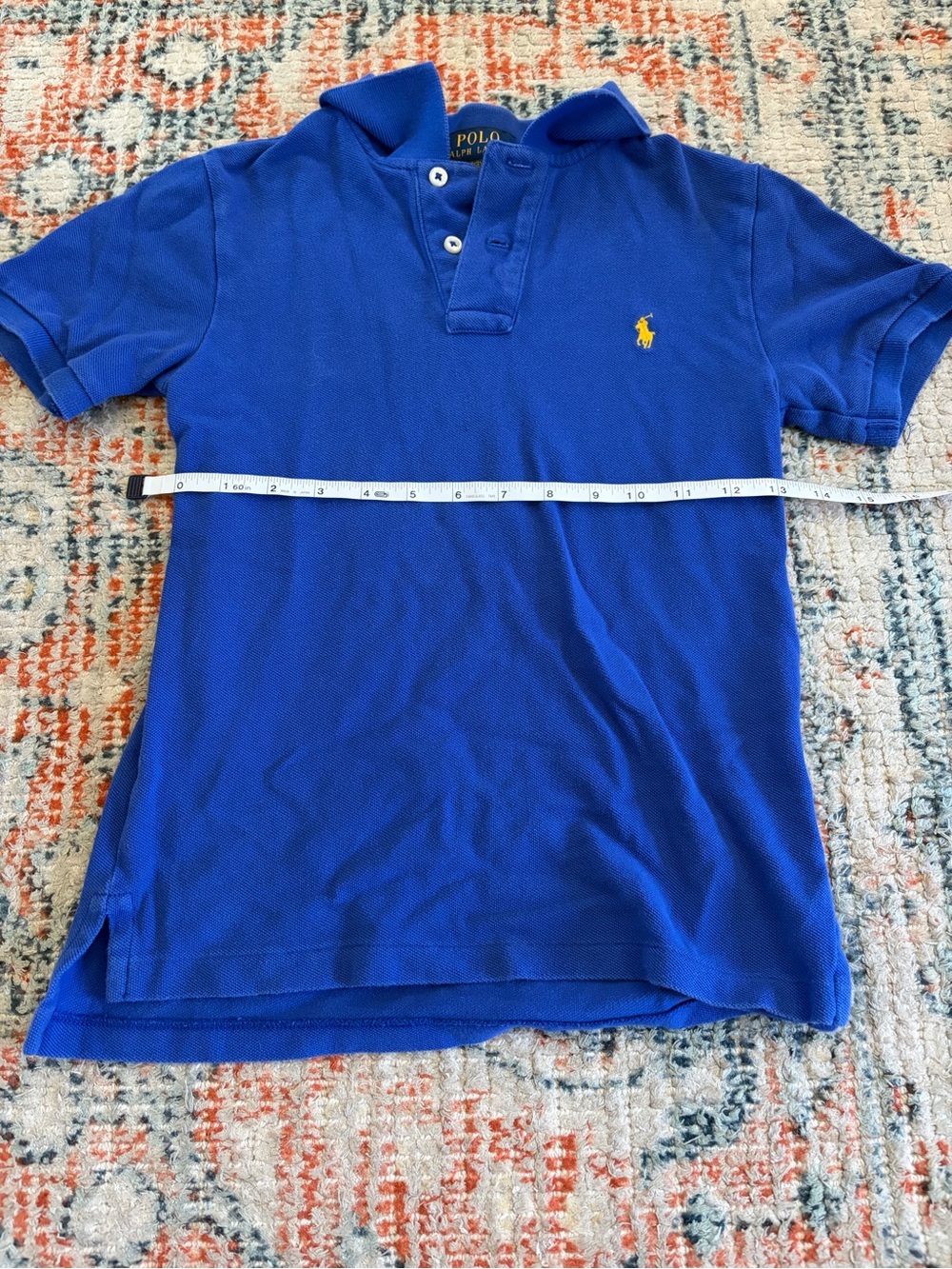 Polo by Ralph Lauren Royal Blue Short-Sleeve Polo with Yellow Pony